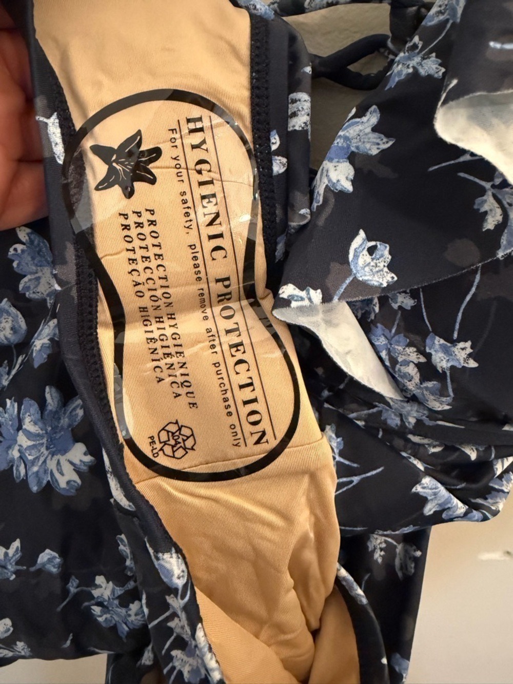 A Pea in the Pod Navy Floral One Piece Swimsuit - Picture 7 of 10